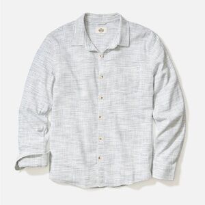 Marine Layer Men's Casual White Striped Shirt